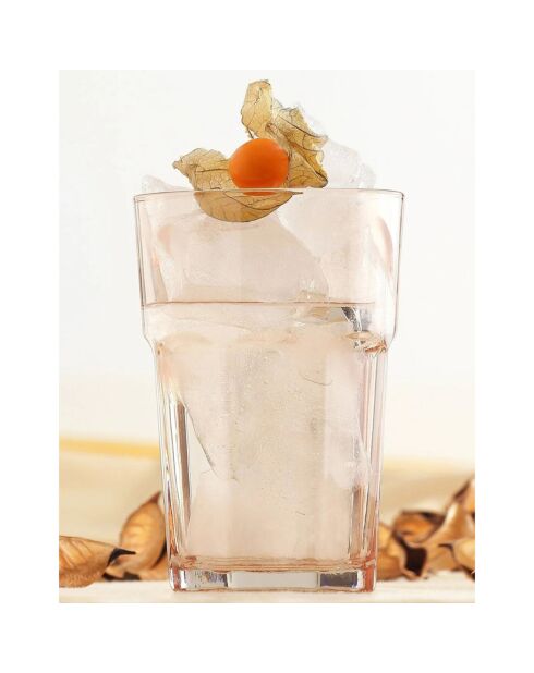 6 Verres à eau transparents - 365 ml