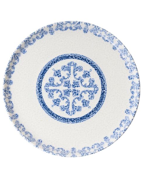 Service de table en porcelaine - 27 pièces bleu/blanc