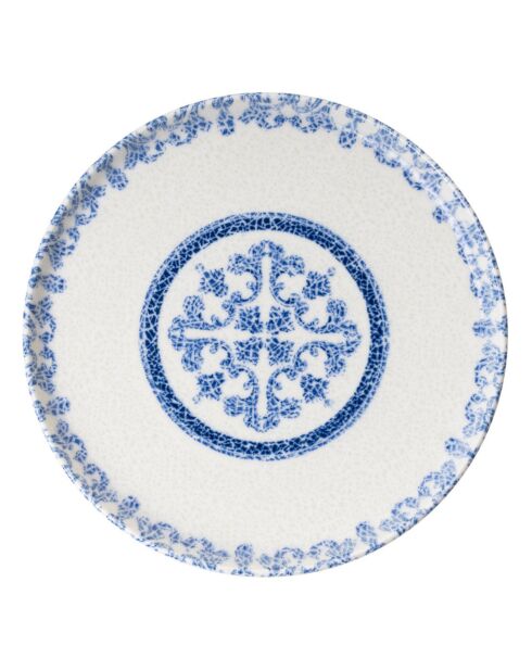 Service de table en porcelaine - 27 pièces bleu/blanc