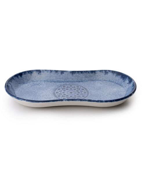 Service de table en porcelaine - 27 pièces bleu