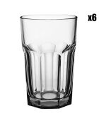 6 Verres à eau transparents - 365 ml