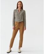 Pantalon Amiso beige/camel