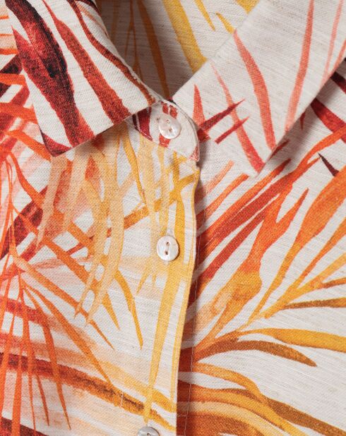 Chemise Goniko beige melangé