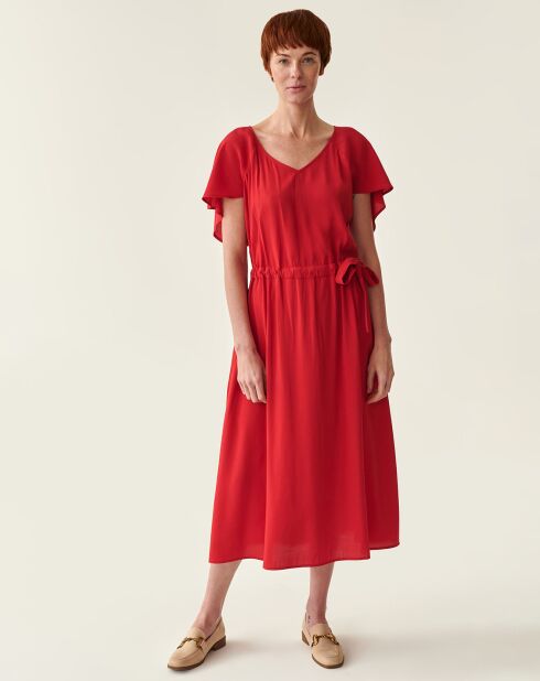 Rotes Osta Kleid