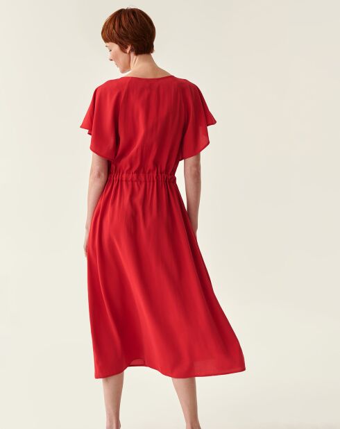Rotes Osta Kleid
