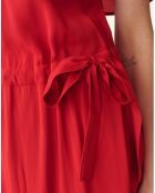 Rotes Osta Kleid