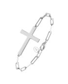 Bracelet Chaîne Croix en Argent