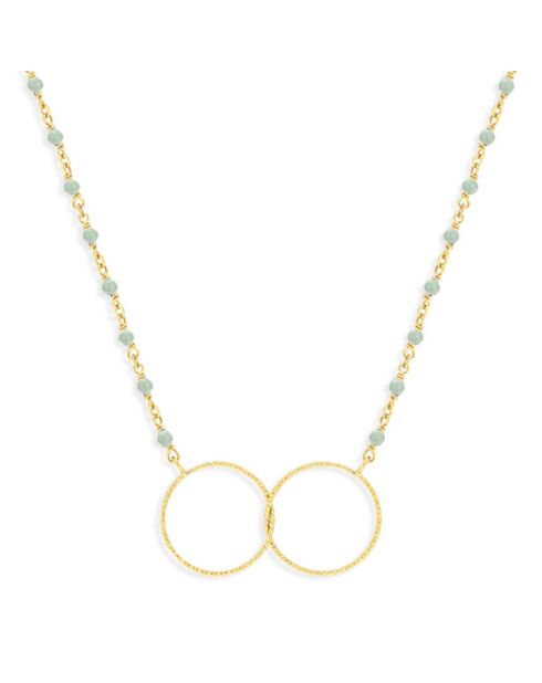Collier en Argent doré & Aventurine
