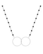 Collier en Argent & Spinelle noire