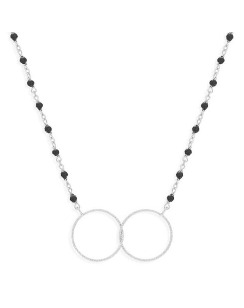 Collier en Argent & Spinelle noire