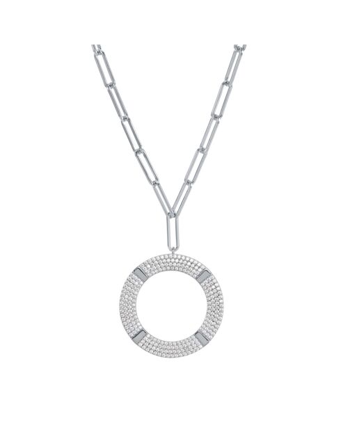 Collier Cercle Moderne en Argent