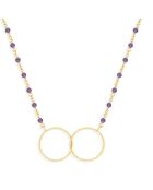 Collier en Argent doré & Améthyste