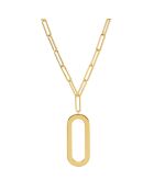 Collier Ovale Eva en Argent doré