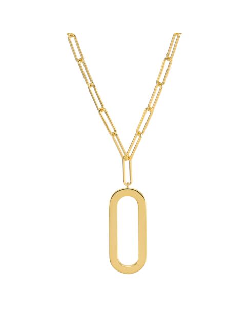 Collier Ovale Eva en Argent doré