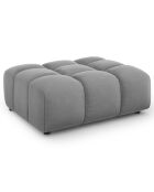 Pouf Velours Sky gris clair - 102x80x43 cm