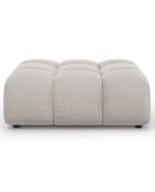 Pouf Velours Sky ivoire - 102x80x43 cm