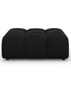 Pouf Velours Sky noir - 102x80x43 cm