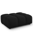 Pouf Velours Sky noir - 102x80x43 cm