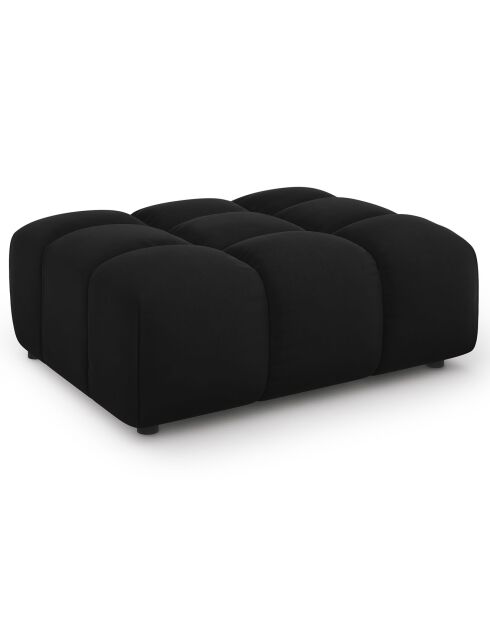 Pouf Velours Sky noir - 102x80x43 cm