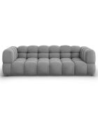 Canapé Modulaire Velours Sky 4 Places gris clair - 244x102x75 cm