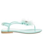 Sandales en Cuir Lisa bleu clair