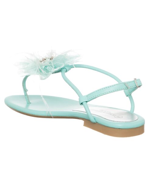 Sandales en Cuir Lisa bleu clair