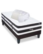 Pack Prêt-à-dormir Fontainebleau Matelas Ressorts ensachés blanc/noir - 90x200 cm