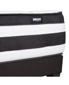 Pack Prêt-à-dormir Fontainebleau Matelas Ressorts ensachés blanc/noir - 90x200 cm