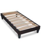 Pack Prêt-à-dormir Fontainebleau Matelas Ressorts ensachés blanc/noir - 90x200 cm