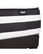 Pack Prêt-à-dormir Fontainebleau Matelas Ressorts ensachés blanc/noir - 140x200 cm
