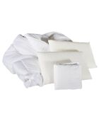Pack Prêt-à-dormir Fontainebleau Matelas Ressorts ensachés blanc/noir - 180x200 cm