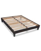 Pack Prêt-à-dormir Fontainebleau Matelas Ressorts ensachés blanc/noir - 160x200 cm