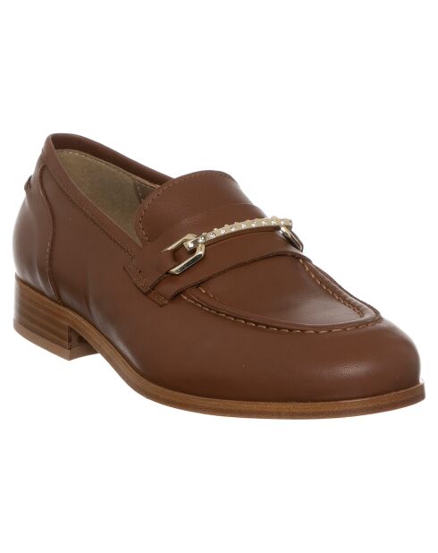 Mocassins en Cuir Olivia marron