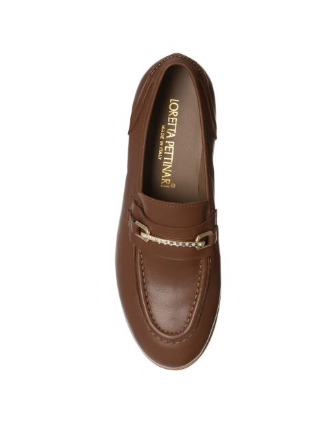 Mocassins en Cuir Olivia marron