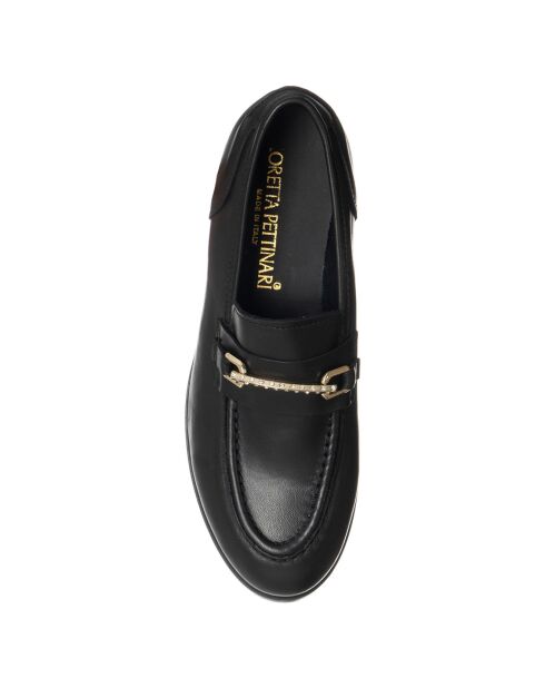 Mocassins en Cuir Olivia noirs