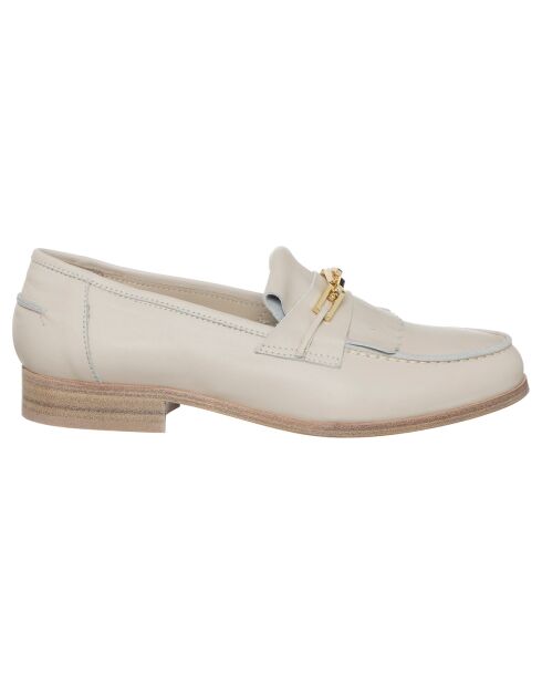 Mocassins en Cuir Théa ivoire