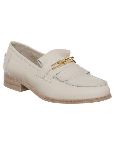 Mocassins en Cuir Théa ivoire