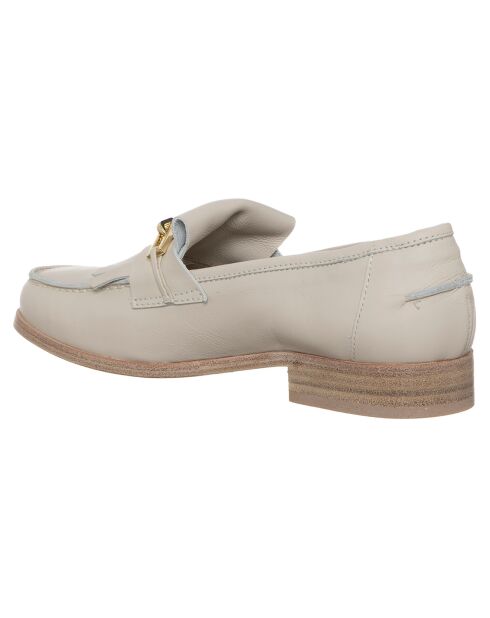Mocassins en Cuir Théa ivoire