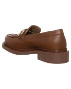 Mocassins en Cuir Zoé marron