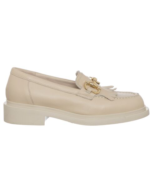 Mocassins en Cuir Clara beiges