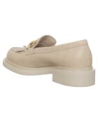 Mocassins en Cuir Clara beiges