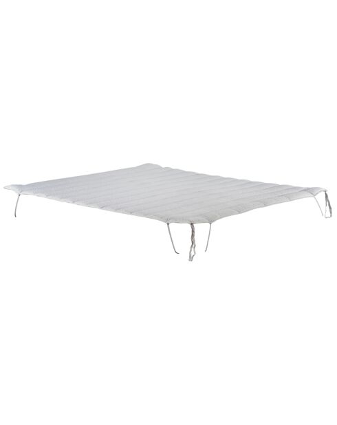 Surmatelas Wellness Ouate polyester blanc - 90x190/200 cm