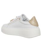 Sneakers en Cuir Maé blanc/doré