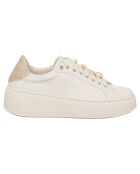 Ivoorkleurige Maé leren sneakers