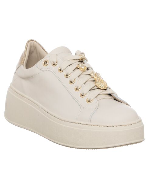 Sneakers en Cuir Maé ivoire