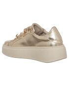 Sneakers en Cuir Mathilde dorées