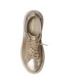 Sneakers en Cuir Mathilde dorées