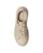 Sneakers en Cuir Garance beiges