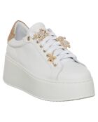 Sneakers en Cuir Ilona blanc/doré