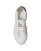Sneakers en Cuir Ilona blanc/doré